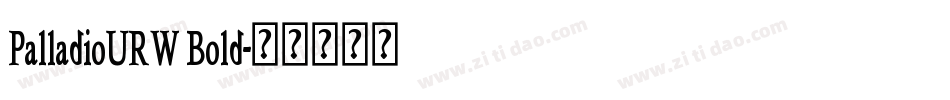 PalladioURW Bold字体转换